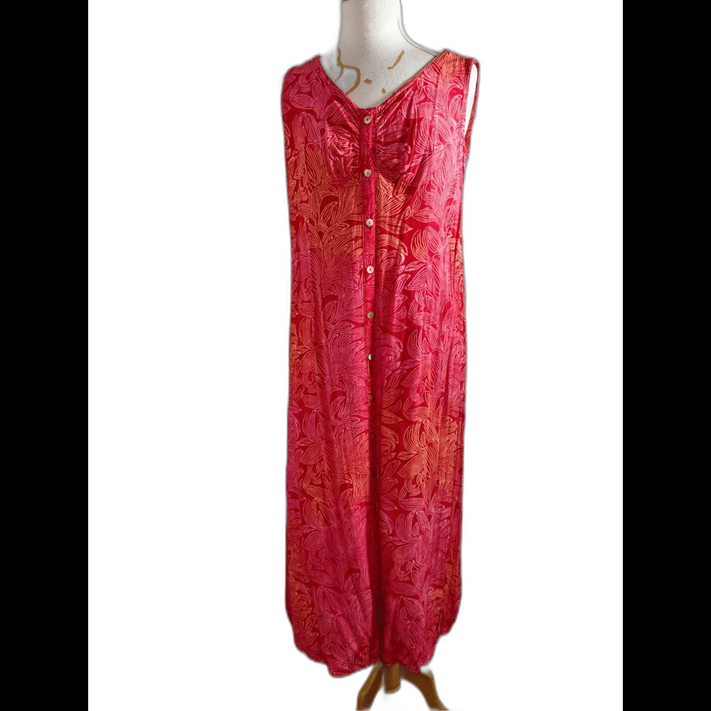 NTCO Nomadic Traders Dress Size L VTG Midi Boho Chic Maximalist